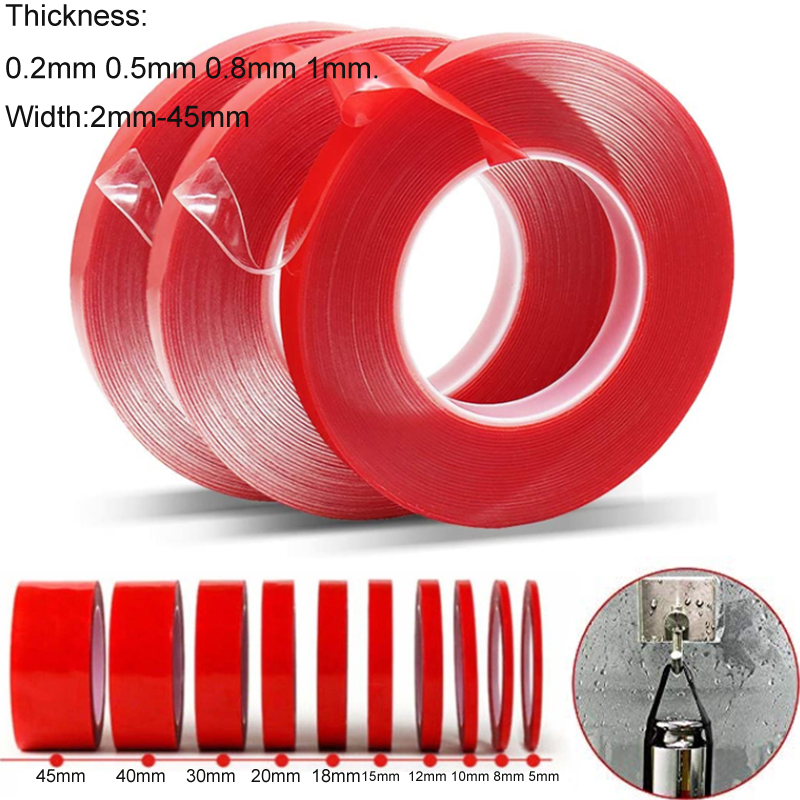 Electronics Repair Tape - 2mm-45mm 양면 접착 테이프 아크릴 투명