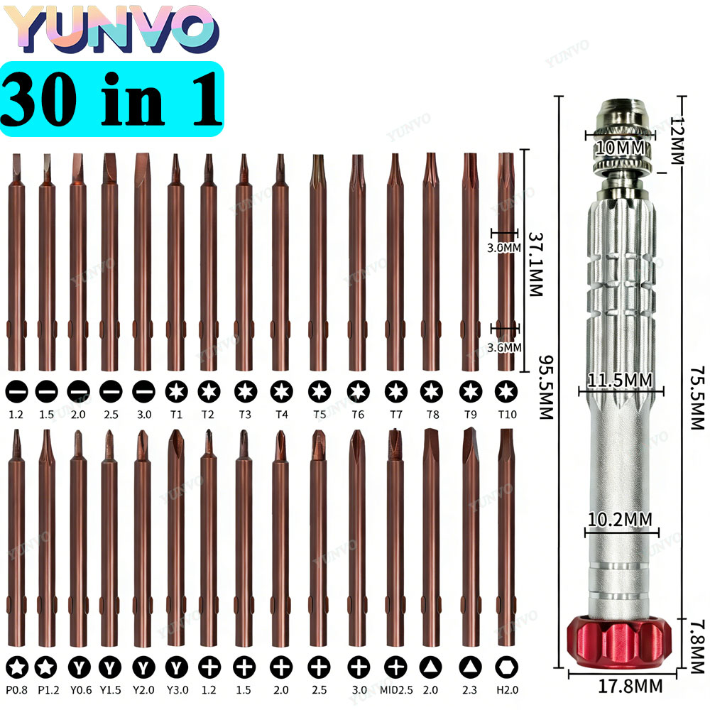 Electronics Repair Training - 30 in 1 자기식 정밀 드라이버