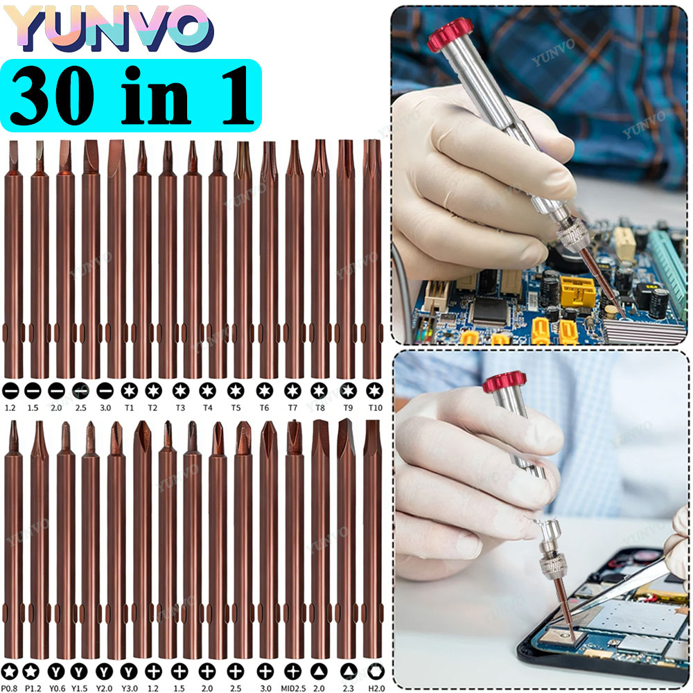 30 in 1 자기식 정밀 드라이버 세트, S2 스틸  - Electronics Repair Training 리뷰 및 가격